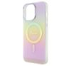 Guess IML Iridescent MagSafe Apple iPhone 15 Pro hátlap tok, rózsaszín