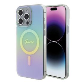   Guess IML Iridescent MagSafe Apple iPhone 15 Pro hátlap tok, türkiz