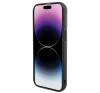 Karl Lagerfeld 3D Rubber Multi Logo Apple iPhone 15 hátlap tok, fekete