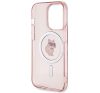 Karl Lagerfeld IML Choupette MagSafe Apple iPhone 15 Pro hátlap tok, rózsaszín