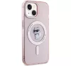 Karl Lagerfeld IML Choupette MagSafe Apple iPhone 15 hátlap tok, rózsaszín
