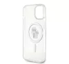 Karl Lagerfeld Karl&Choupette Glitter MagSafe Apple iPhone 15 hátlap tok, átlátszó