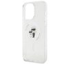 Karl Lagerfeld Karl&Choupette Glitter MagSafe Apple iPhone 15 Pro Max hátlap tok, átlátszó