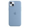 Apple iPhone 15 Plus MagSafe szilikon tok, télkék