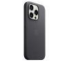 Apple iPhone 15 Pro FineWoven-szövettok MagSafe, fekete