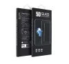 Apple iPhone 15 Plus / iPhone 16 Plus 5D Full Glue hajlított tempered glass kijelzővédő üvegfólia, fekete
