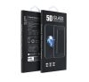 Apple iPhone 15 Pro Max, 5D Full Glue hajlított tempered glass kijelzővédő üvegfólia, fekete