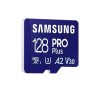 SAMSUNG Memóriakártya, PRO Plus microSDXC kártya 128GB, CLASS 10, UHS-I, U3, V30, A2, + Adapter, R180/W130