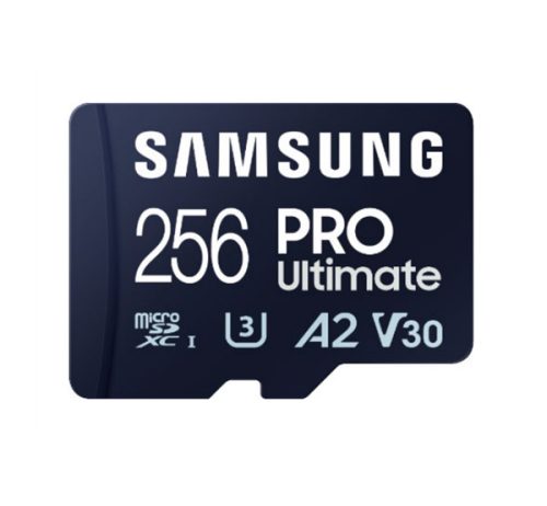SAMSUNG Memóriakártya, PRO Ultimate 256GB, Class 10, V30, A2, Grade 3 (U3), R200/W130