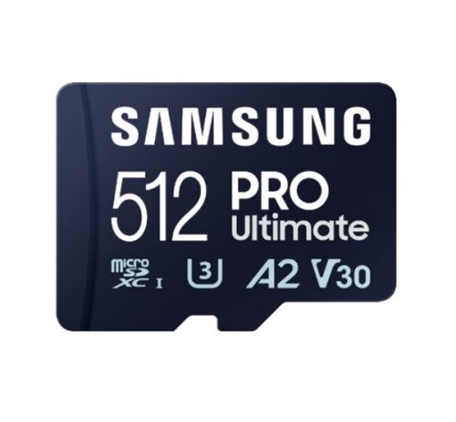 SAMSUNG Memóriakártya, PRO Ultimate 512GB, Class 10, V30, A2, Grade 3 (U3), R200/W130