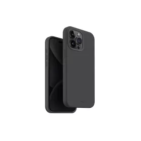   Uniq Lino Hue Apple iPhone 15 Pro Max Magsafe Szilikon tok, sötét szürke