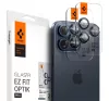 Spigen Glas.tR EZ Fit Optik Pro Apple iPhone 14 Pro / 14 Pro Max / 15 Pro / 15 Pro Max / 16 Pro / 16 Pro Max / 17 Pro / 17 Pro Max, Tempered kameralencse-védő fólia, kék titánium (2db)