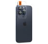 Spigen Glas.tR EZ Fit Optik Pro Apple iPhone 15 Pro/ iPhone 15 Pro Max, Tempered kameravédő fólia, kék titánium (2db)