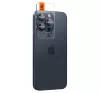 Spigen Glas.tR EZ Fit Optik Pro Apple iPhone 14 Pro / 14 Pro Max / 15 Pro / 15 Pro Max / 16 Pro / 16 Pro Max / 17 Pro / 17 Pro Max, Tempered kameralencse-védő fólia, kék titánium (2db)