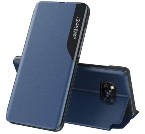 Huawei P Smart (2019) / Honor 10 Lite, oldalra nyíló tok, kék