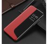 Huawei P20, oldalra nyíló tok, piros