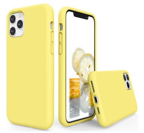 Apple iPhone 5 / 5S / SE, szilikon tok, sárga