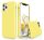 Apple iPhone XR, szilikon tok, sárga