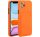 Samsung Galaxy A21 SM-A210F, szilikon tok, narancssárga