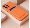 Samsung Galaxy A21 SM-A210F, szilikon tok, narancssárga