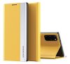 Huawei Y6p, oldalra nyíló tok, sárga
