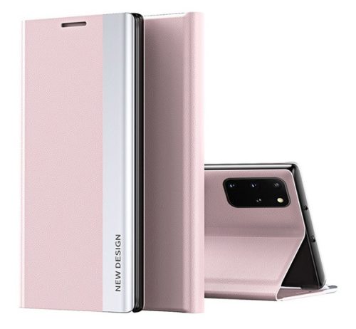 Samsung Galaxy A12 / A12 Nacho / M12 SM-A125F / A127F / M127F, oldalra nyíló tok, rózsaszín