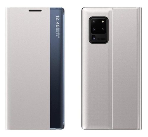 Huawei P Smart (2020), oldalra nyíló tok, ezüst