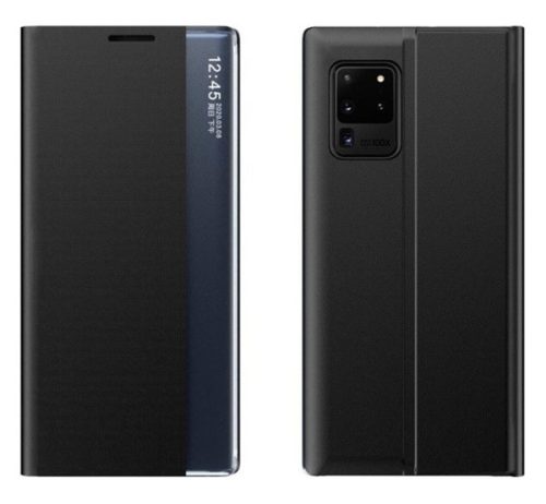 Huawei P Smart (2020), oldalra nyíló tok, fekete