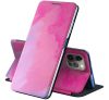 Samsung Galaxy A20 / A30 SM-A205F / A305F, oldalra nyíló tok, színes/rózsaszín