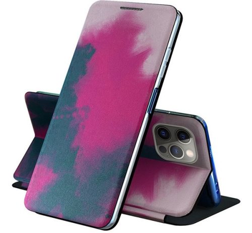 Samsung Galaxy S20 / S20 5G SM-G980 / G981, oldalra nyíló tok, színes/lila