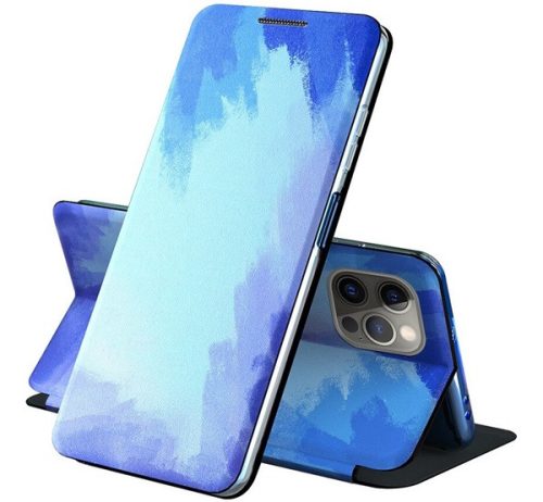 Samsung Galaxy S20 Plus / S20 Plus 5G SM-G985 / G986, oldalra nyíló tok, színes/kék