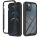 Samsung Galaxy A31 SM-A315F, szilikon hátlap és műanyag előlapi tok, fekete