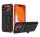 Samsung Galaxy A03 SM-A035F, műanyag hátlap védőtok szilikon belső, fekete/piros