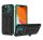 Samsung Galaxy A73 5G SM-A736B, műanyag hátlap védőtok szilikon belső, fekete/zöld