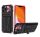 Samsung Galaxy A42 5G / M42 5G SM-A426B / M426B, műanyag hátlap védőtok szilikon belső, fekete/rózsaszín
