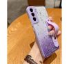 Samsung Galaxy S21 Ultra 5G SM-G998, szilikon tok, mintás/lila