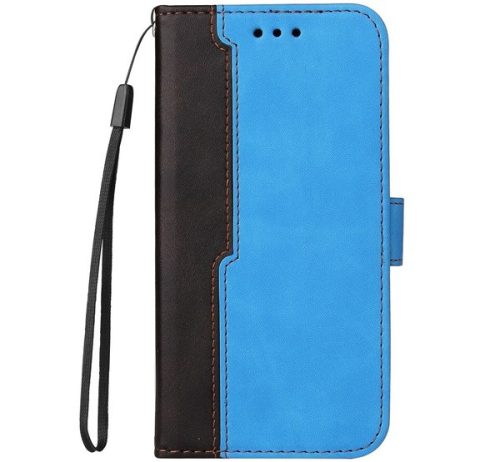 Samsung Galaxy A03s SM-A037F, oldalra nyíló tok, kék