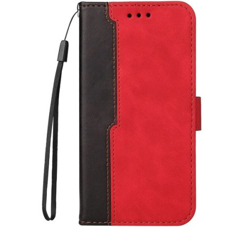 Samsung Galaxy S21 FE 5G SM-G990, oldalra nyíló tok, piros