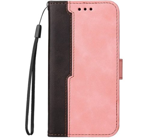 Samsung Galaxy S22 Ultra 5G SM-S908, oldalra nyíló tok, rózsaszín