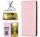 Samsung Galaxy A02s / M02s SM-A025F / M025F, oldalra nyíló tok, rózsaszín