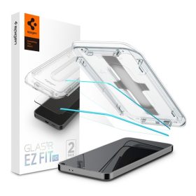   Spigen Glas.tR EZ Fit HD Samsung Galaxy S25+ / Galaxy S24+ tempered kijelzővédő fólia felhelyező kerettel (2db)