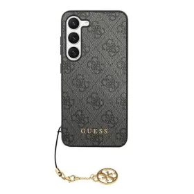   Guess 4G Charms Samsung Galaxy S24 Ultra szilikon tok, fekete