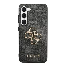   Guess 4G Big Metal Logo Samsung Galaxy S24 Ultra hátlap tok, fekete