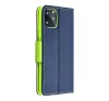 Fancy Xiaomi Redmi Note 13 Pro 5G flip tok, kék-lime