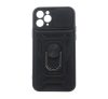 Defender Slide iPhone 12 / 12 Pro ütésálló tok, fekete