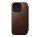 Nomad Modern Leather Folio iPhone 15 Pro flip tok, barna