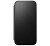 Nomad Modern Leather Folio iPhone 15 Pro Max flip tok, fekete