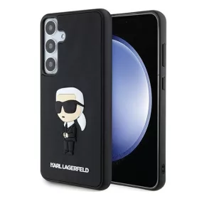   Karl Lagerfeld 3D Rubber Ikonik Samsung Galaxy S24+ tok, fekete