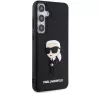 Karl Lagerfeld 3D Rubber Ikonik Samsung Galaxy S24+ tok, fekete
