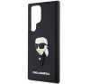 Karl Lagerfeld 3D Rubber Ikonik Samsung Galaxy S24 Ultra tok, fekete